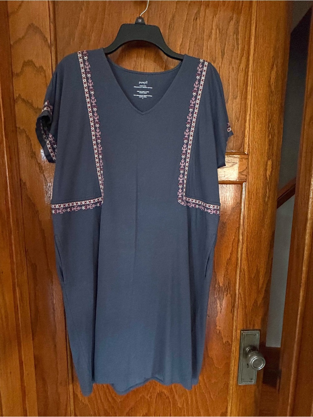 J.Jill Pure Jill soft v-neck shirt dress size M